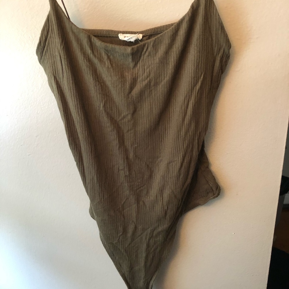 Olive green bodysuit